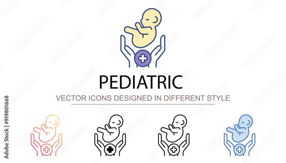 Pediatric icon design with white background stock illustration Pediatric icon design with white background stock illustration