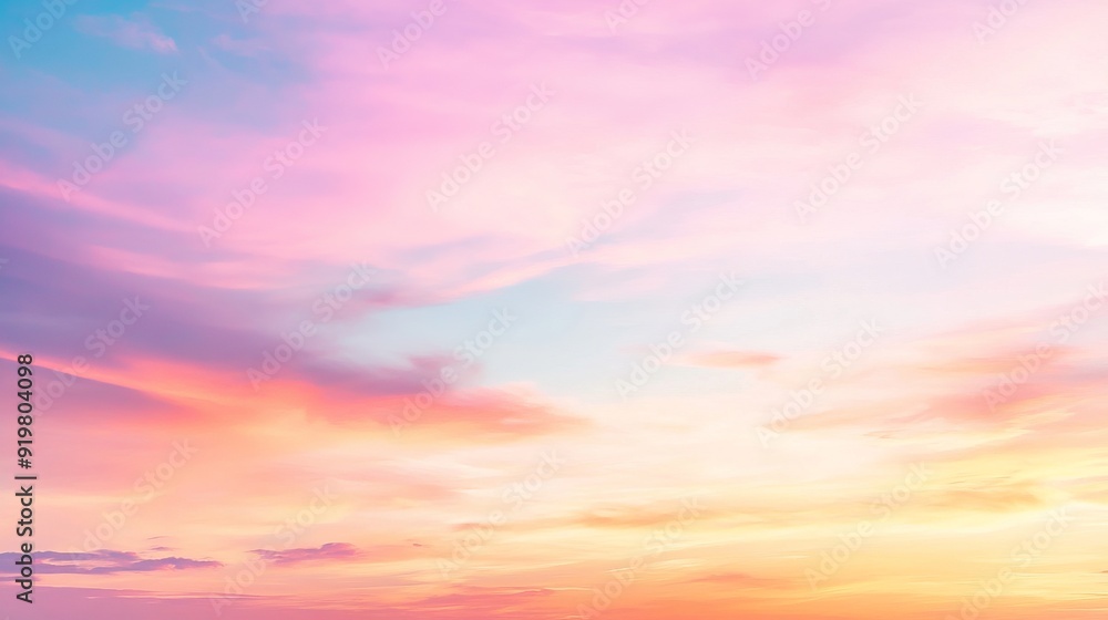 Obraz premium Serene Sunset Sky