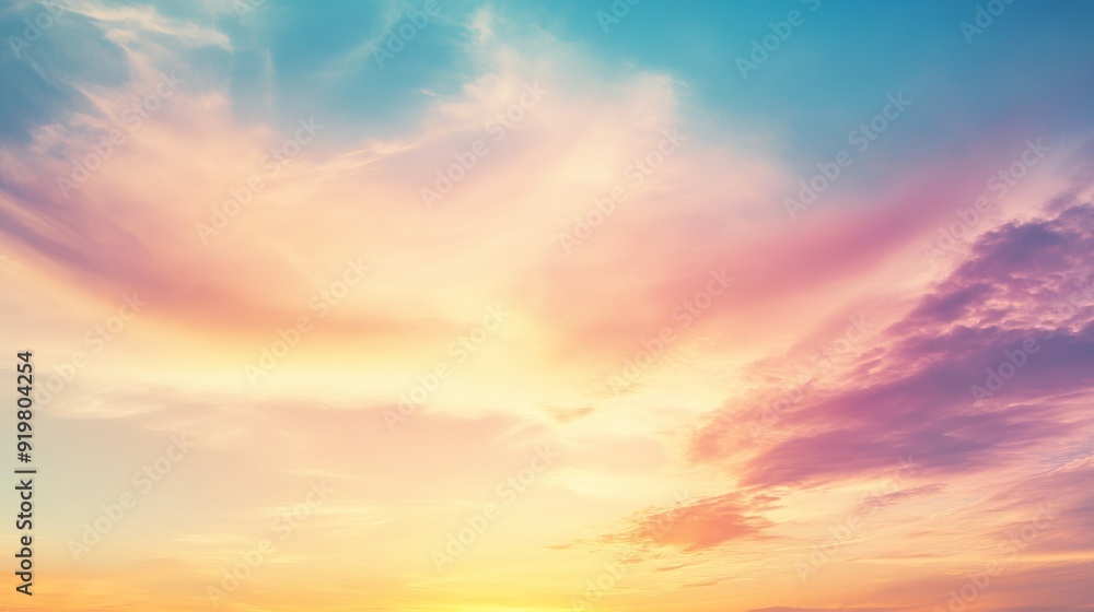 Obraz premium Serene Sunset Sky