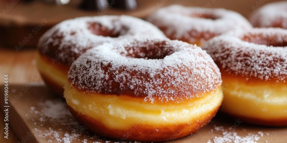 Long Johns Bavarian Cream Chocolate Donut. Delicious Sweet Breakfast Pastry Long Johns Bavarian Cream Chocolate Donut. Delicious Sweet Breakfast Pastry