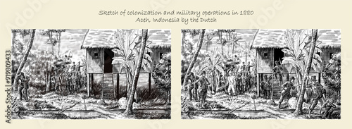 Sketch reproduction of colonization and military operations in 1880