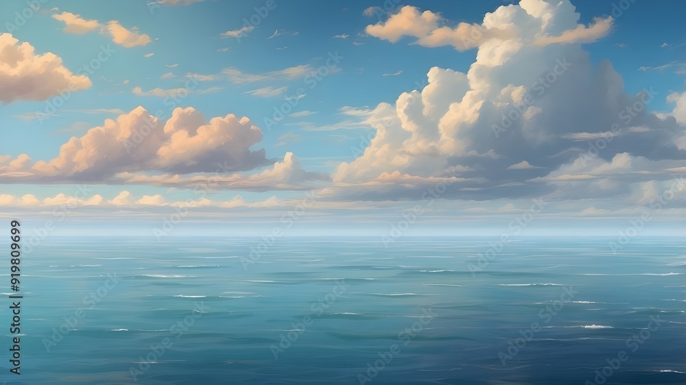 Obraz premium blue sky and sea