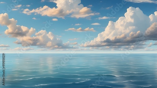clouds over the sea