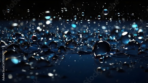 drops of water on a glass
