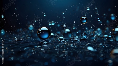 drops of water on a glass