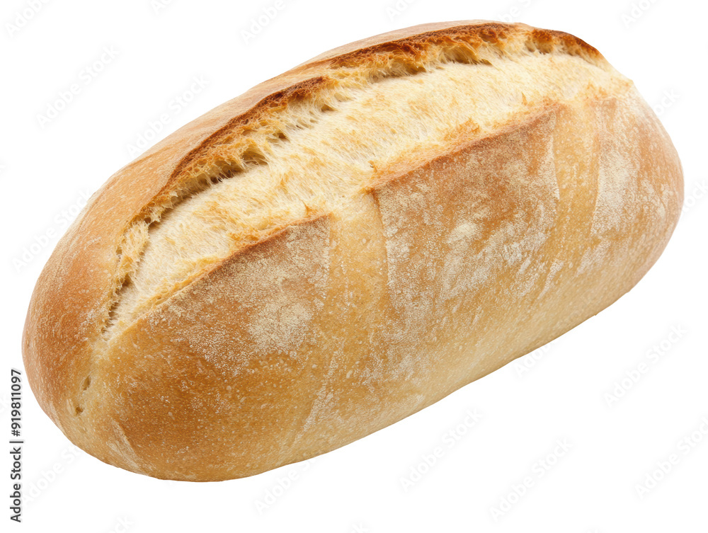 Freshly Baked Italian Ciabatta Bread Loaf. Transparent background PNG Freshly Baked Italian Ciabatta Bread Loaf. Transparent background PNG