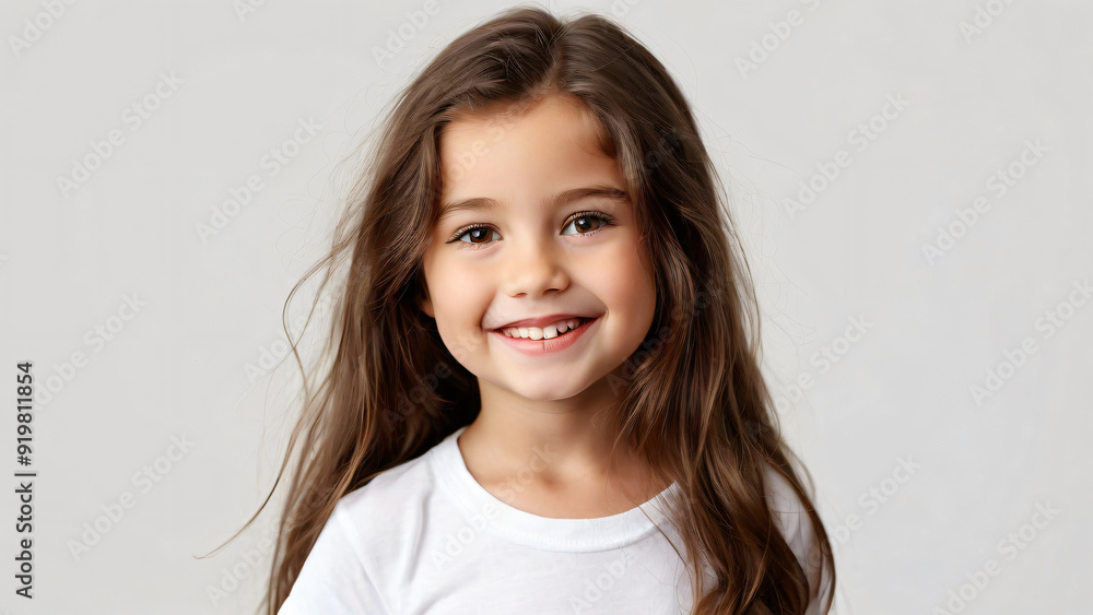 portrait of a girl isolated on a transparent white background portrait of a girl isolated on a transparent white background