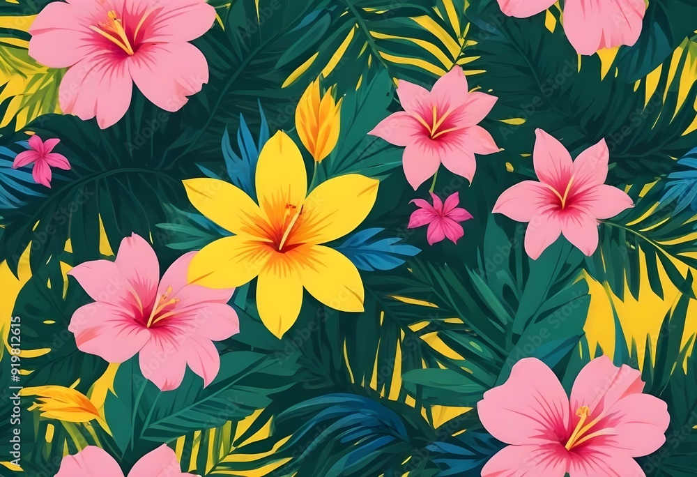 seamless pattern with flowers seamless pattern with flowers