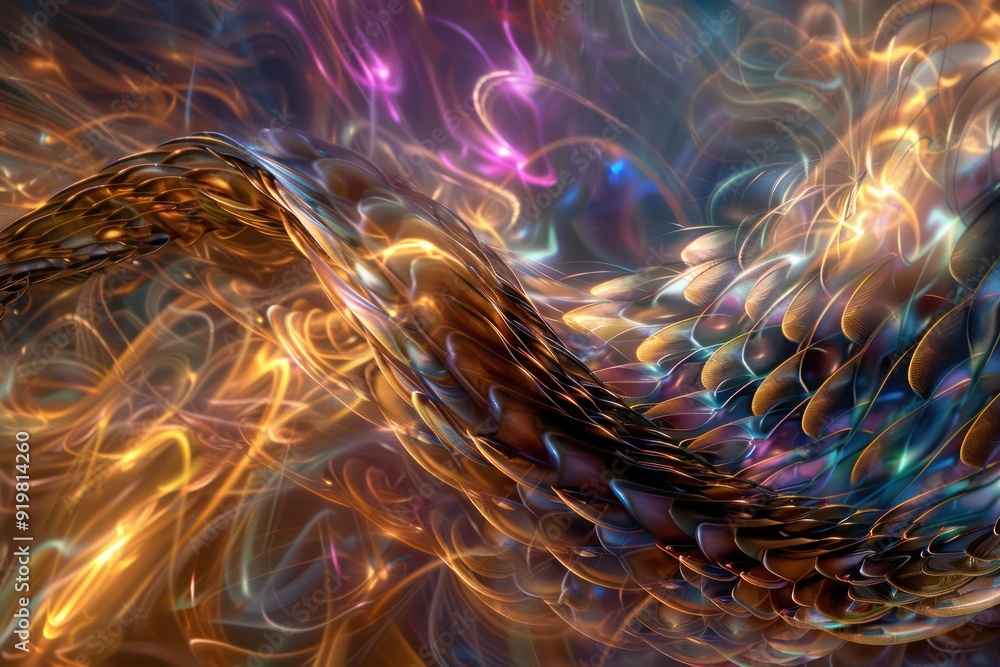 Naklejka premium abstract fractal background