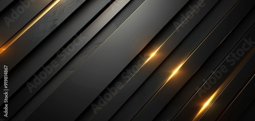 Abstract black and gold diagonal stripes with subtle glow.