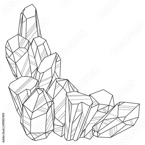 Background with crystals. Jewelry precious or semiprecious gem stones.