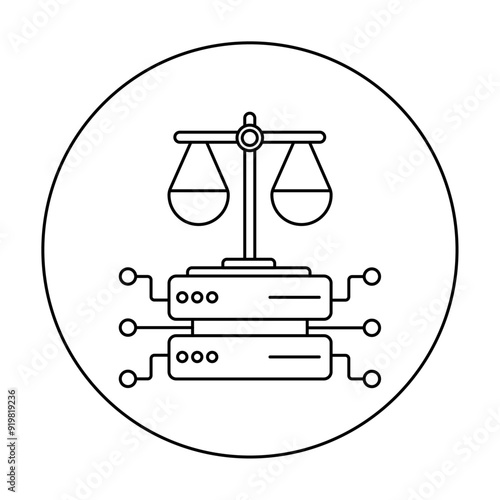 Data Ethics icon, Navigating Data Ethics in the Age of Big Data and AI, Data Ethics Ensuring Privacy, Security, and Fairness in Data Use, The Importance of Ethical Data, icon illustration