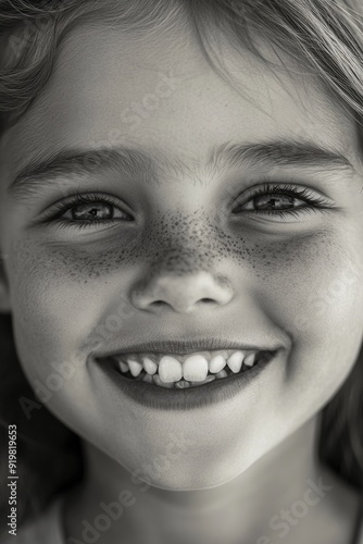 Child with freckles