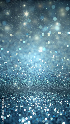 Glittering silver bokeh lights abstract backgrounds illustrations