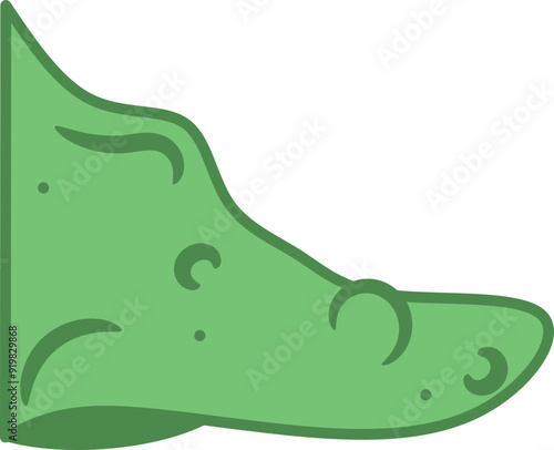 Witch Nose Illustration, Wart Lumpy Nose