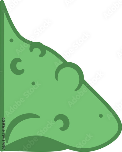 Witch Nose Illustration, Wart Lumpy Nose