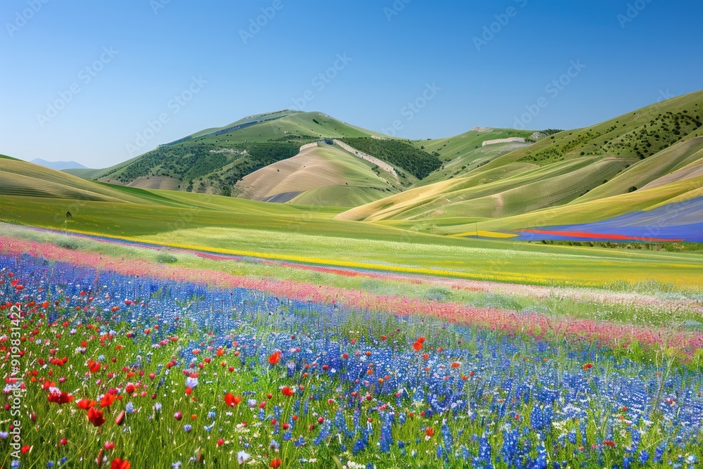 Fototapeta premium field of flowers