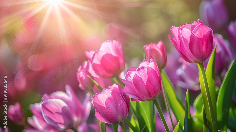 Beautiful, delicate pink tulip background for spring Beautiful, delicate pink tulip background for spring