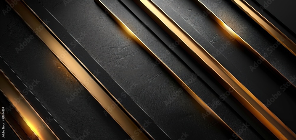 Abstract black and gold geometric design with a textured background. Abstract black and gold geometric design with a textured background.