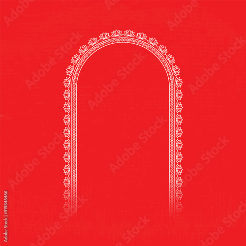 red textured background, Durga Puja, festival. Poster, 

