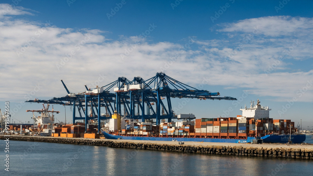 Obraz premium Shipping port 