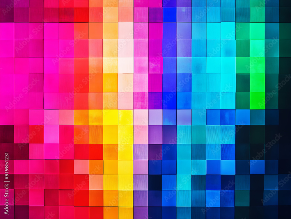 Vibrant Color Spectrum Mosaic Abstract Background Vibrant Color Spectrum Mosaic Abstract Background