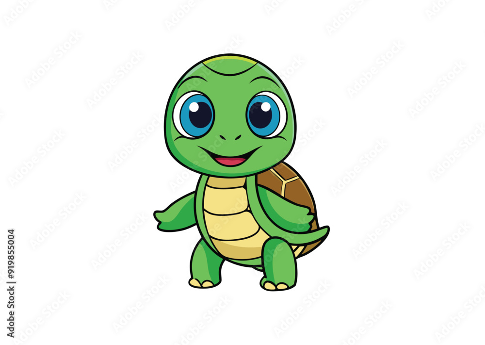 Fototapeta premium Adorable Turtle SVG Design for Cricut & Silhouette | Vector Clipart & Graphic Elements for T-Shirt Design