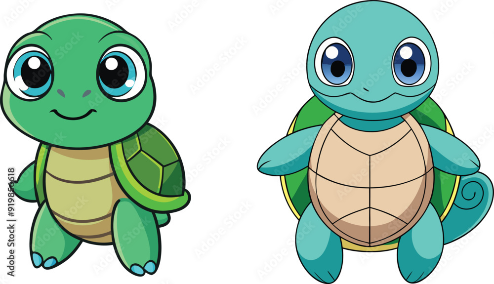 Obraz premium Adorable Turtle SVG Design for Cricut & Silhouette | Vector Clipart & Graphic Elements for T-Shirt Design