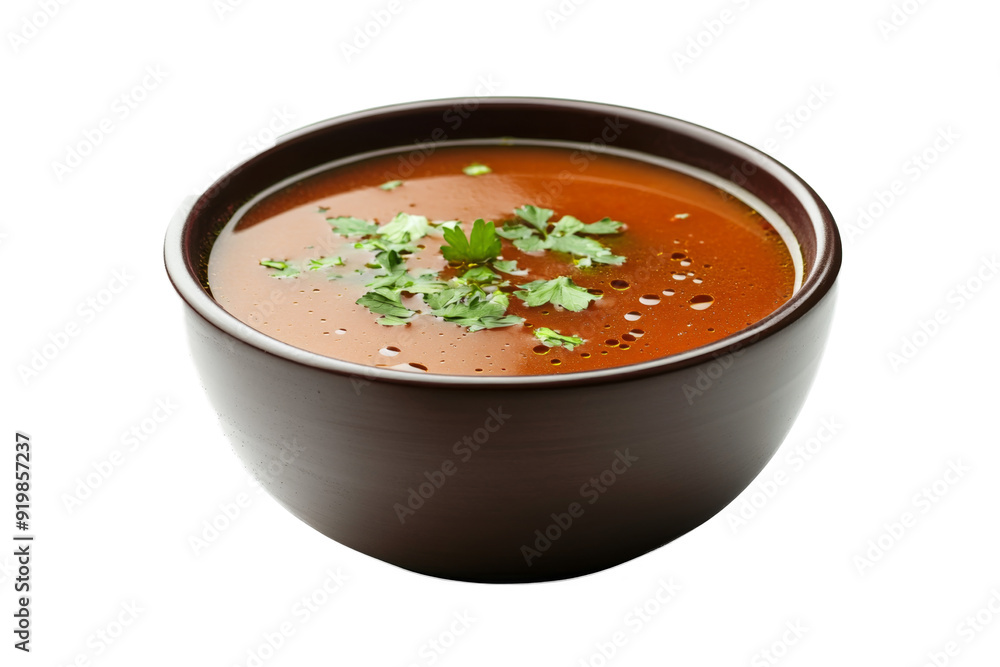 a bowl of soup with par separated from white and transparent background a bowl of soup with par separated from white and transparent background
