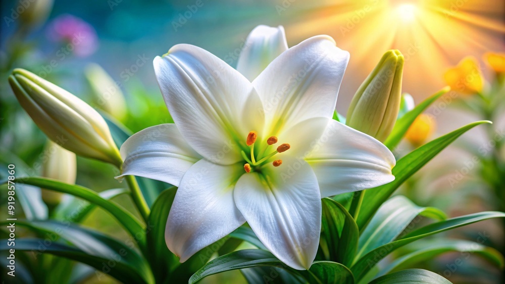Easter, Easter lily. Easter, Easter lily.