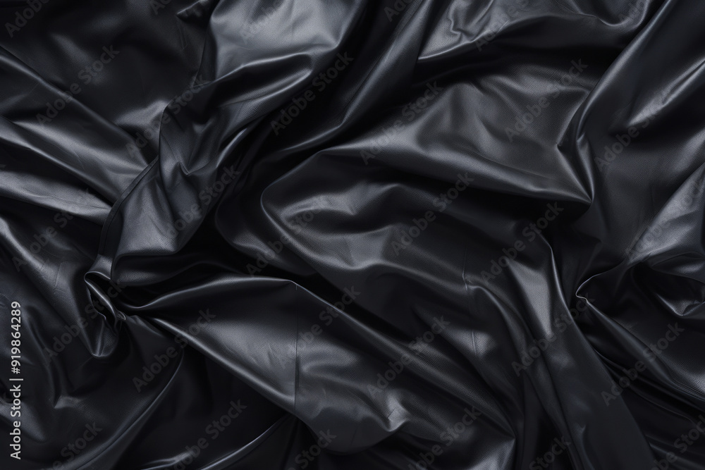 Processed collage of black cellophane garbage bag texture. Background for banner, backdrop Processed collage of black cellophane garbage bag texture. Background for banner, backdrop