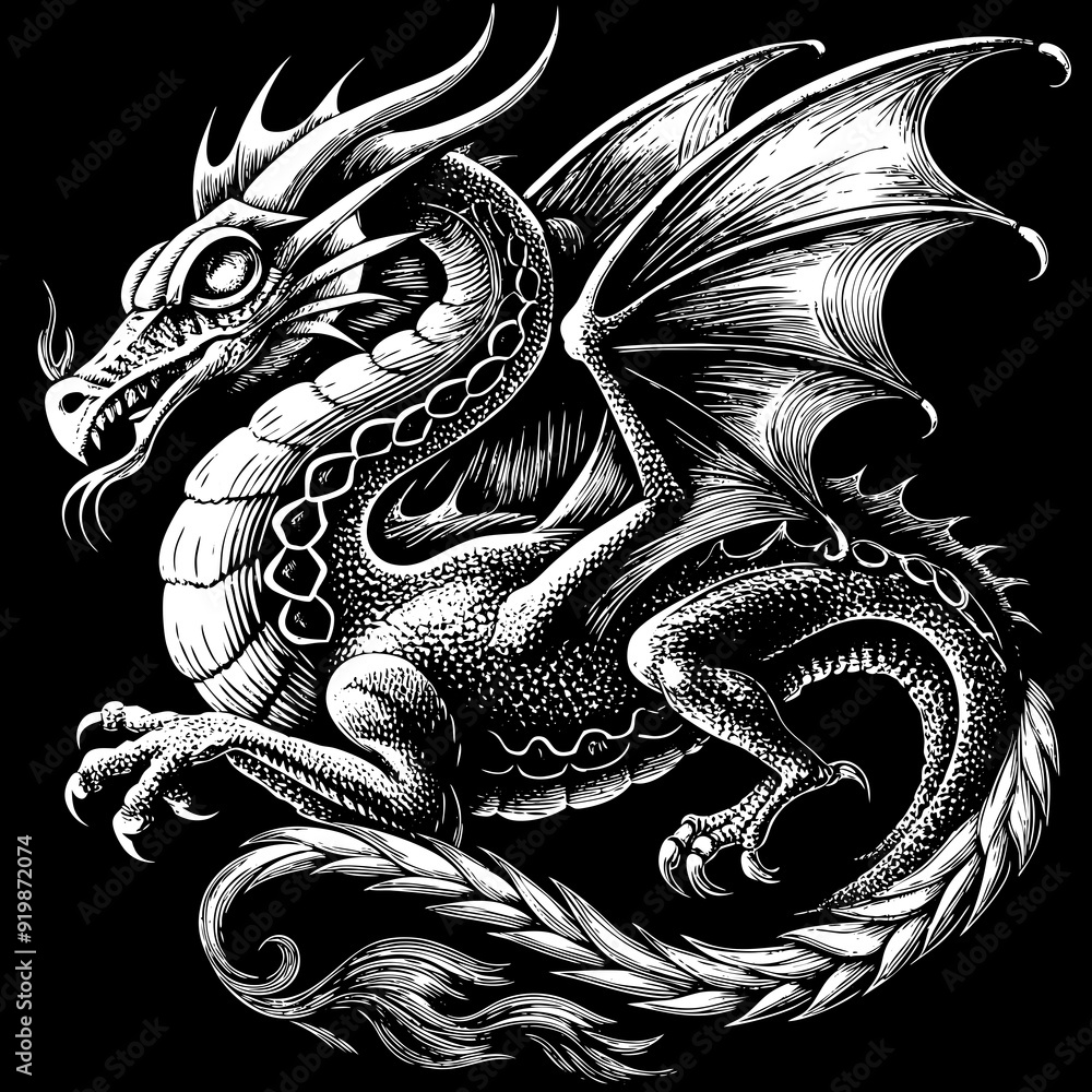 black and white dragon black and white dragon