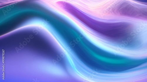 Wallpaper Mural Gentle waves in shades of pink, blue, and purple ripple across the image, forming a tranquil and dreamy abstract design Torontodigital.ca