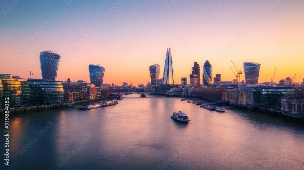 Obraz premium London Skyline at Sunrise