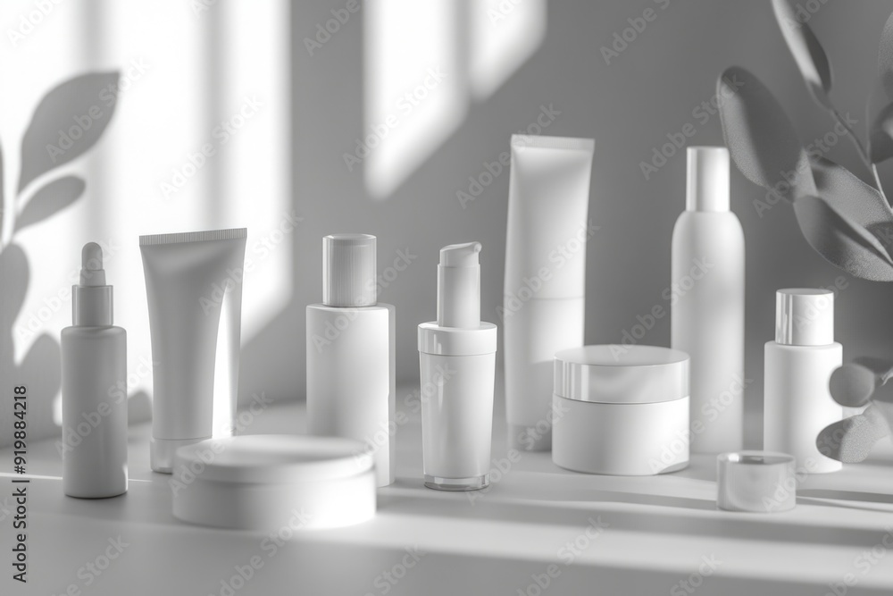 Cosmetics Products on Table Cosmetics Products on Table