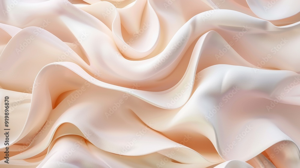 Abstract Background with Soft Peachy Fabric Drapery Abstract Background with Soft Peachy Fabric Drapery