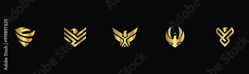 Luxury Premium Aagle Logo Design Concept