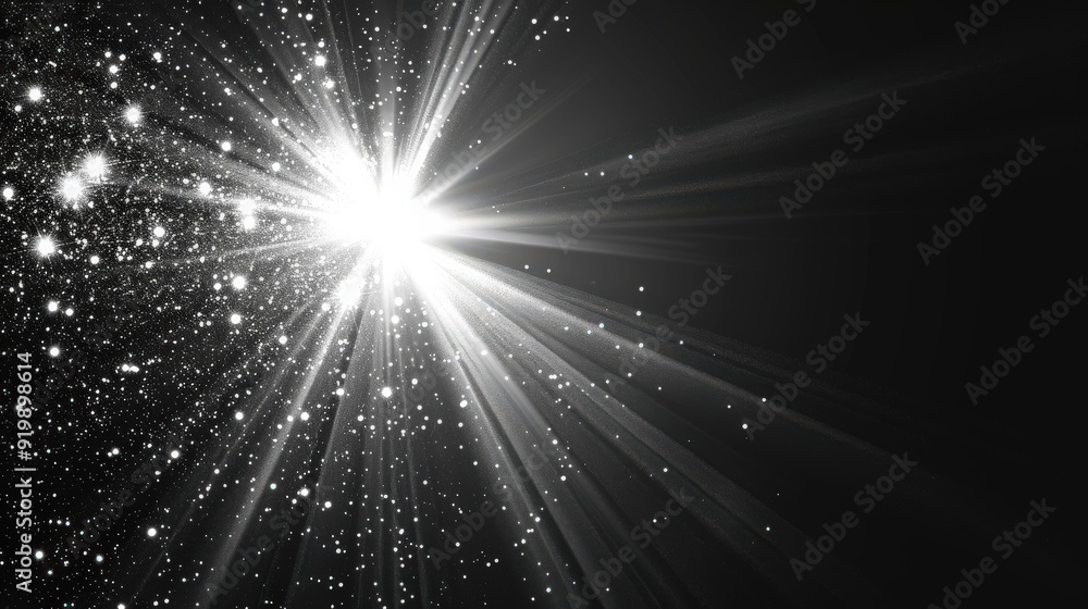 Star Flare. Brilliant White Light Beaming with Radiant Glow and Shine Star Flare. Brilliant White Light Beaming with Radiant Glow and Shine