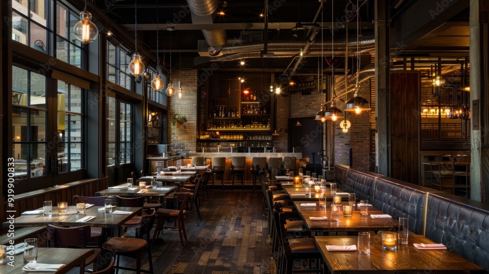 Industrial Chic Restaurant Interior Industrial Chic Restaurant Interior