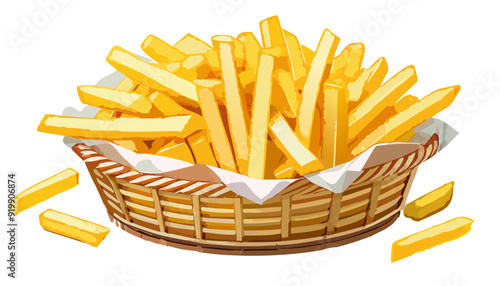 French fries in a basket