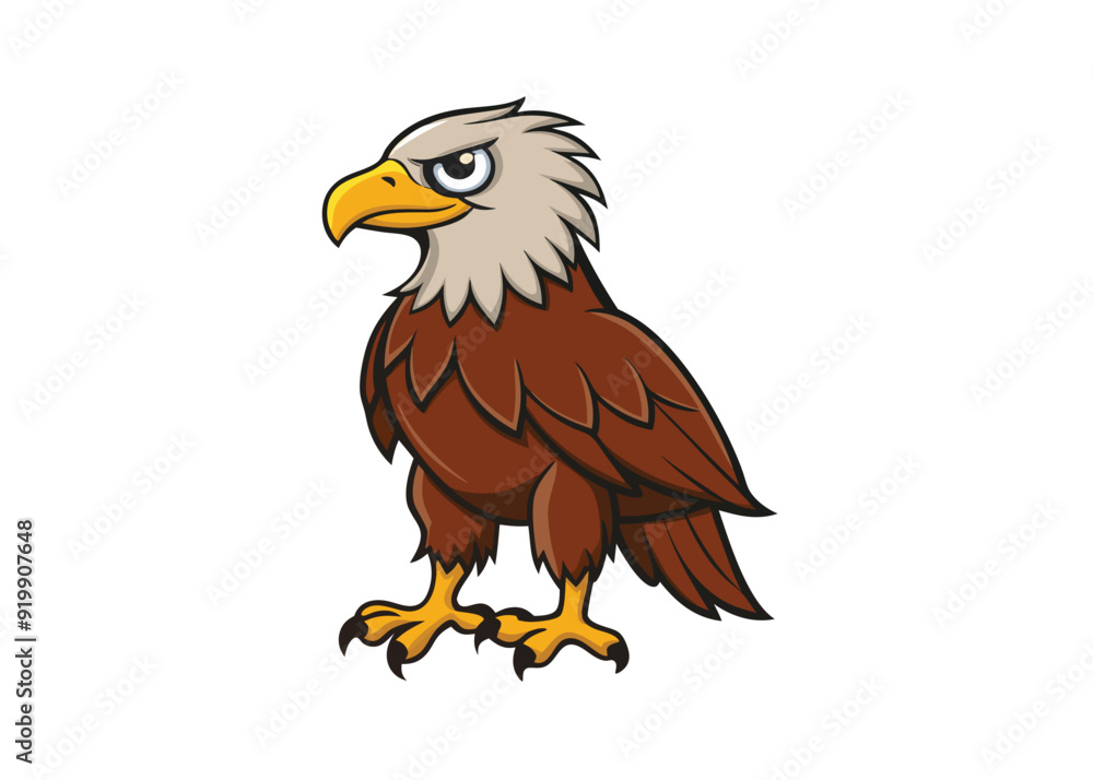 Obraz premium eagles Silhouette vector illustration 
