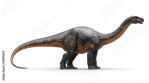 Full-Body Side Profile of a Diplodocus photo