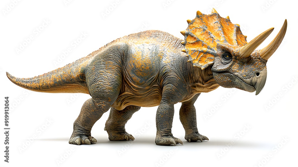 Full-Body Side Profile of a Triceratops Full-Body Side Profile of a Triceratops