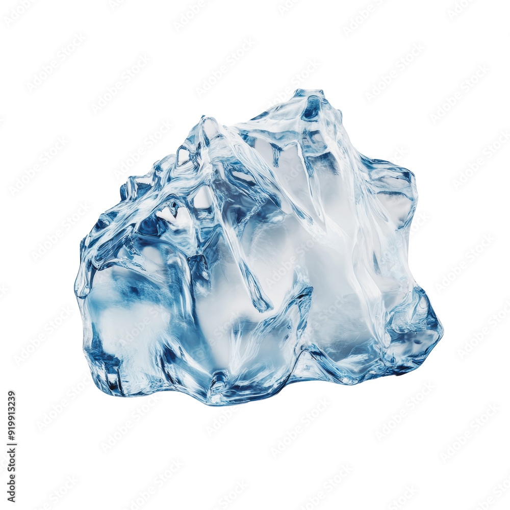 Fototapeta premium PNG Ice cube on a white background