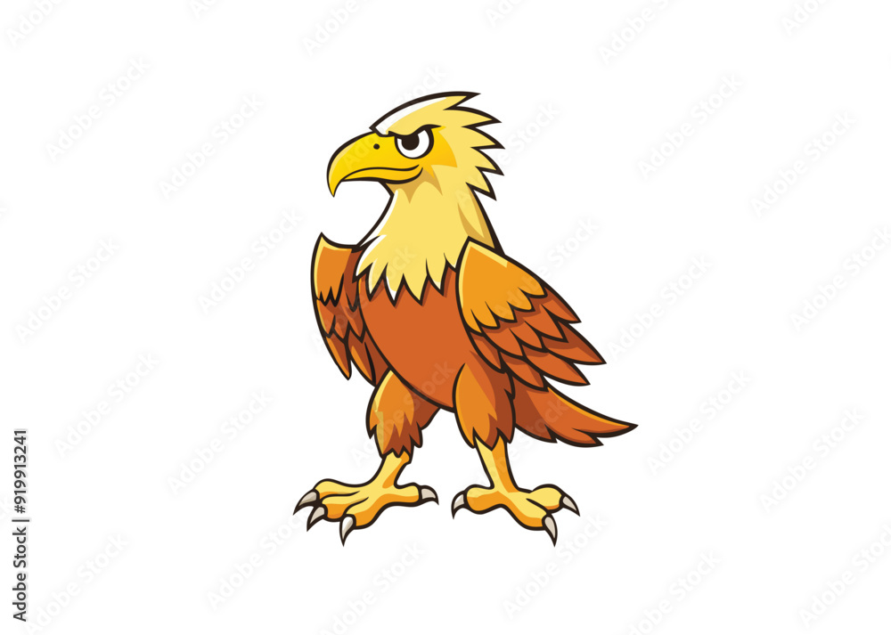 Fototapeta premium eagles Silhouette vector illustration 