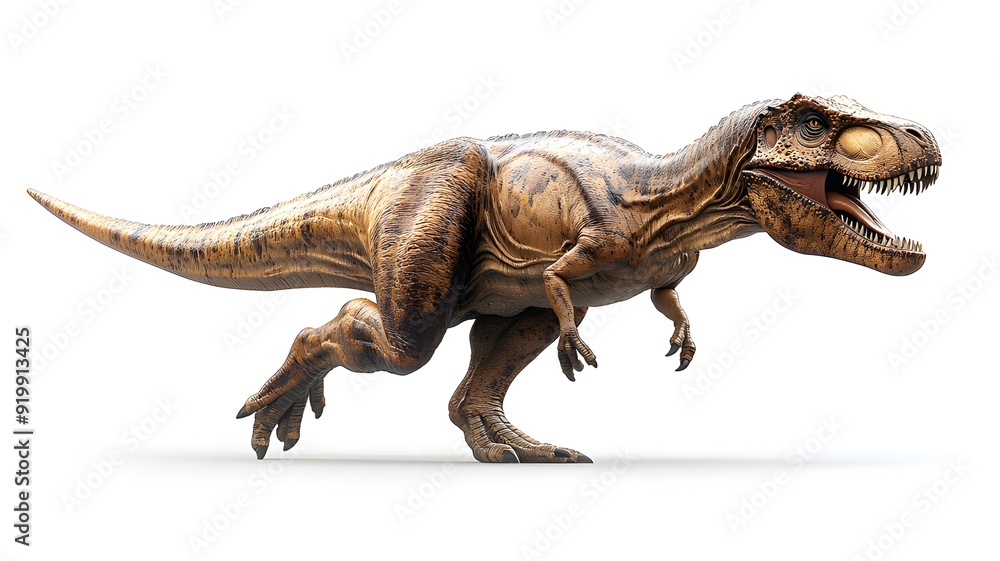 Obraz premium Full-Body Side Profile of a Tyrannosaurus Rex