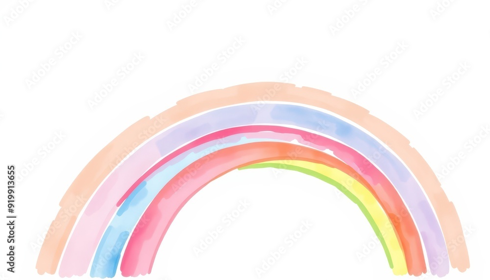 Obraz premium Watercolor Rainbow.