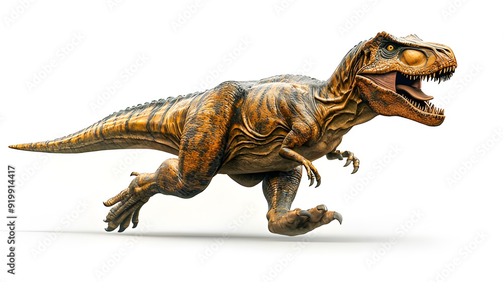 Fototapeta premium Full-Body Side Profile of a Tyrannosaurus Rex