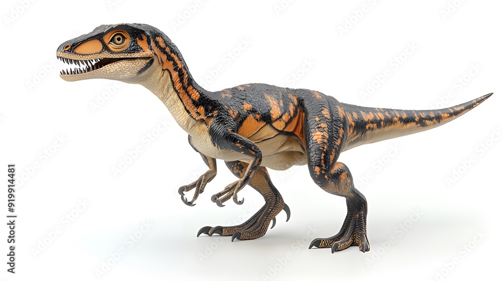 Full-Body Side Profile of a Velociraptor Full-Body Side Profile of a Velociraptor