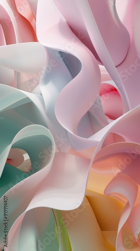 Abstract Colorful Swirls Background